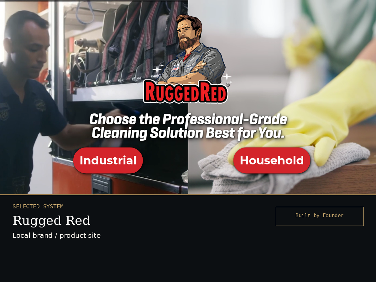 Rugged Red website